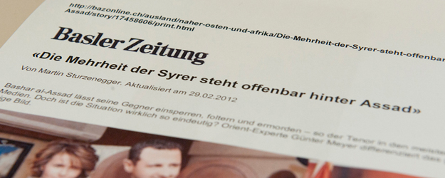 The expert on the Middle East is trying to correct the picture being propagated by mainstream journalism with its excessive bias in favor of the opposition. (photo: Peter Pulkowski) The expert on the Middle East is trying to correct the picture being propagated by mainstream journalism with its excessive bias in favor of the opposition. (photo: Peter Pulkowski)