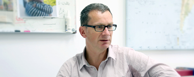 Professor Achim Denig has been teaching and conducting research at the Institute of Nuclear Physics of Johannes Gutenberg University Mainz since 2008. (photo: Stefan F. Sämmer) Professor Achim Denig has been teaching and conducting research at the Institute of Nuclear Physics of Johannes Gutenberg University Mainz since 2008. (photo: Stefan F. Sämmer)