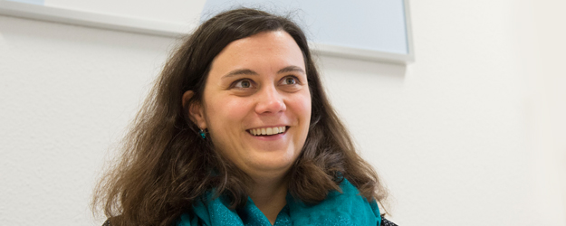 Stefanie Schmidberger manages the Family Services Center at Johannes Gutenberg University Mainz. (photo: Peter Pulkowski) Stefanie Schmidberger manages the Family Services Center at Johannes Gutenberg University Mainz. (photo: Peter Pulkowski)