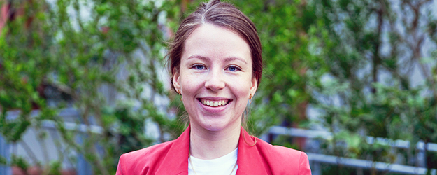 Sophie Steinfeld of the JGU Journalism Master's degree program (photo: Stefan F. Sämmer)