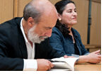 Author Raúl Zurita and Liliana Bizama (photo: Max Frömling)