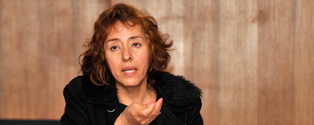 Siboney Obscura Gutiérrez of the University of Mexico City offers an overview of the Mexican Western of the 1960s. (photo: Uwe Feuerbach)