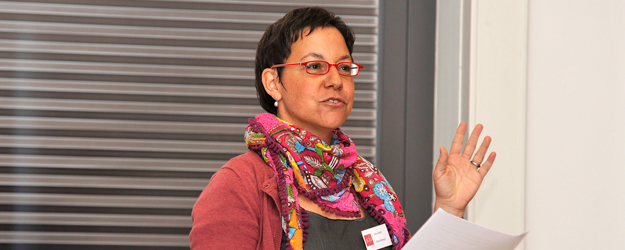 Dr. Irene Berti of the Department of Ancient History and Epigraphy at Heidelberg University (photo: Uwe Feuerbach)