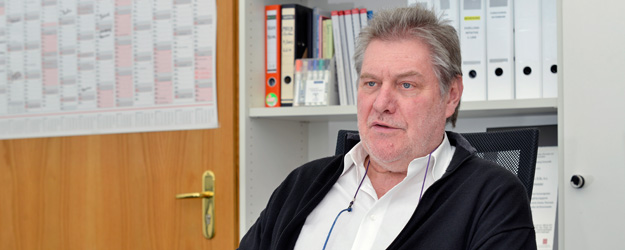 Professor Wolfgang Hofmeister, Vice President for Research at Johannes Gutenberg University Mainz, sees support provided to projects through Research Funding Line I as a form of start-up funding. (photo: Uwe Feuerbach)