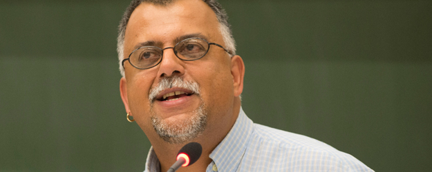 Professor Dr. Ciraj Rassool, Director of the African Program in Museum and Heritage Studies, University of the Western Cape, South Africa (photo: Peter Pulkowski)