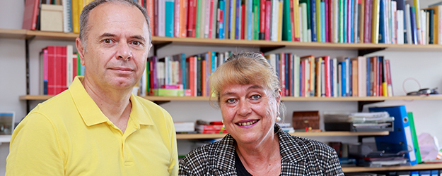 Dr. Eduard Isayev and Professor Marion Grein (photo: Stefan F. Sämmer)