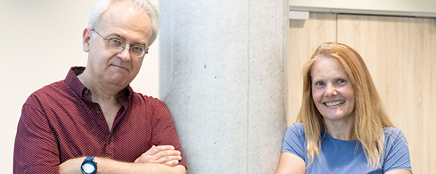 Professor Oleksiy Kolezhuk and Professor Olena Gomonay (photo: Peter Pulkowski)